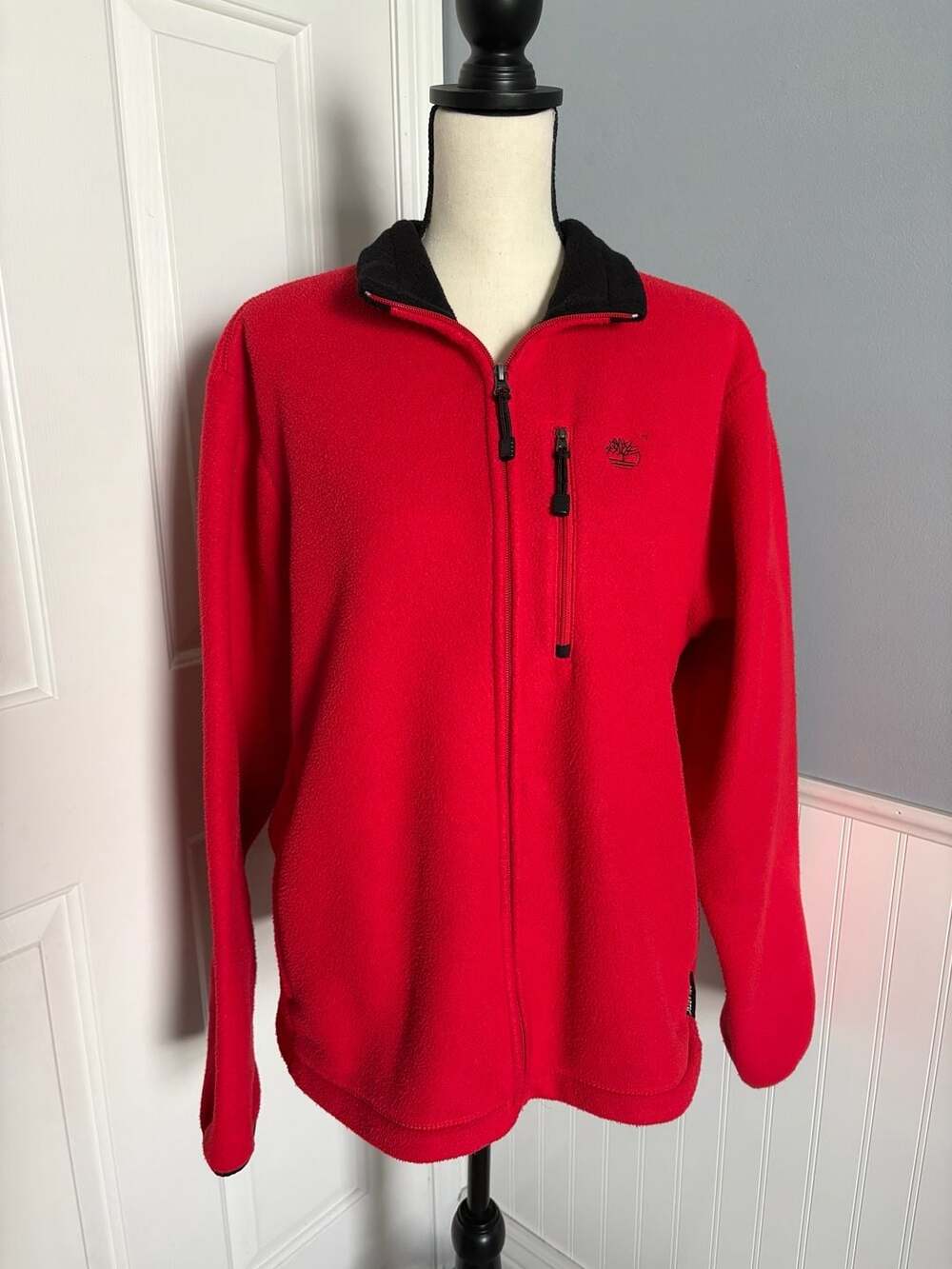 Timberland Polartec Full Zip Fleece Jacket Red